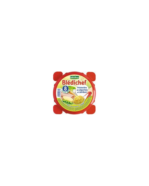 BLEDICHEF Printanière de légumes et jambon 200 g dès 8 mois