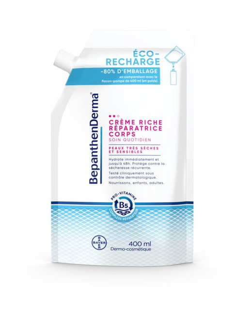 Bepanthenderma crème riche réparatrice corps éco-recharge
