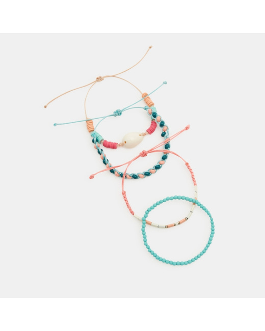 Bracelets fantaisie enfant (lot de 4) orange fille