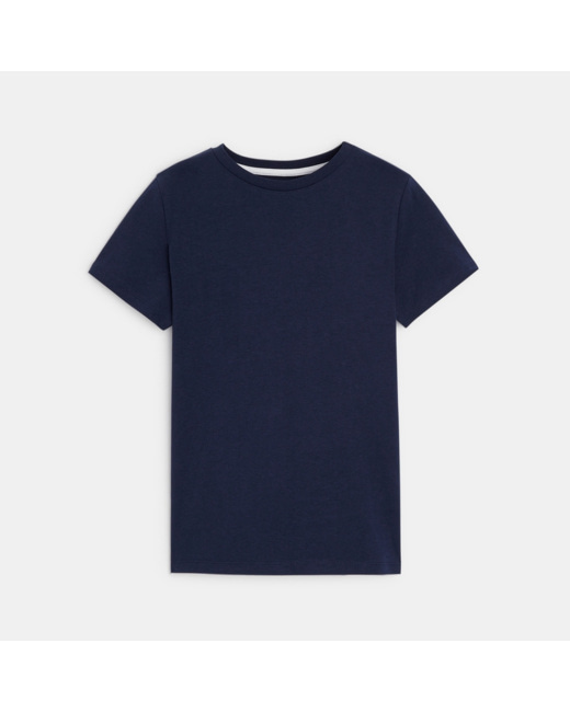 T-shirt basique manches courtes bleu garçon