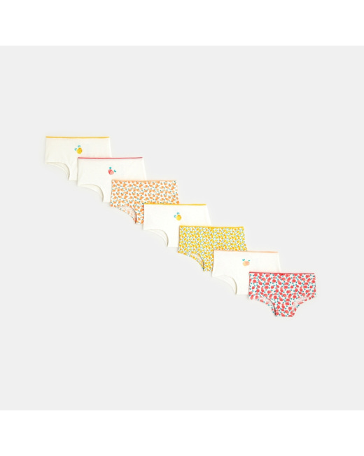 Culottes forme boxer (lot de 7) fille