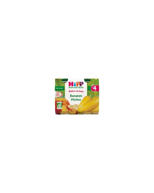 Délices de fruits Bananes pêches 190 g dès 4 mois