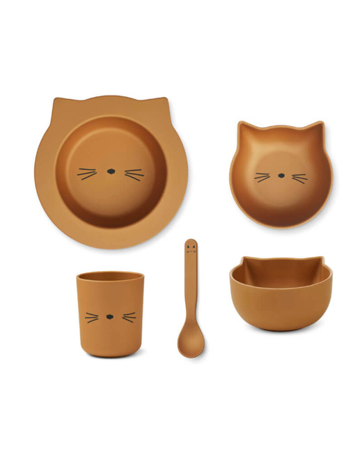 Coffret repas Joana bébé - Cat golden caramel
