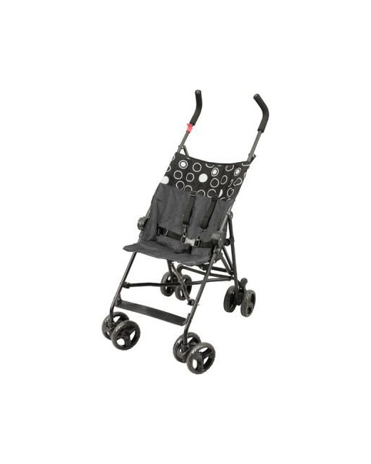 Poussette canne double looping black emotion top