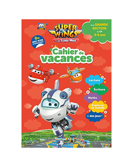 Super Wings - Cahier de vacances 2023, de la Grande section au CP