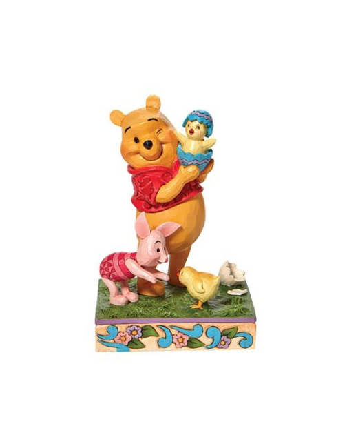 Figurine Winnie l'Ourson et Porcinet Pâques Surprise de printemps