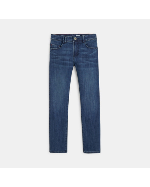 Jean droit ultra-résistant bleu garçon