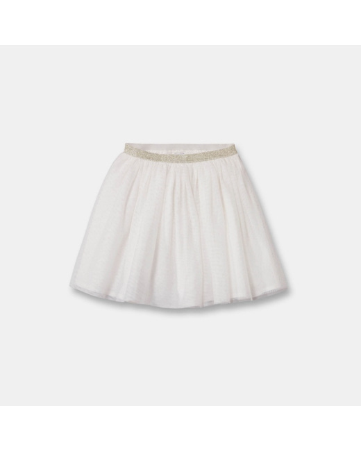 Jupe tutu pailletée blanche fille