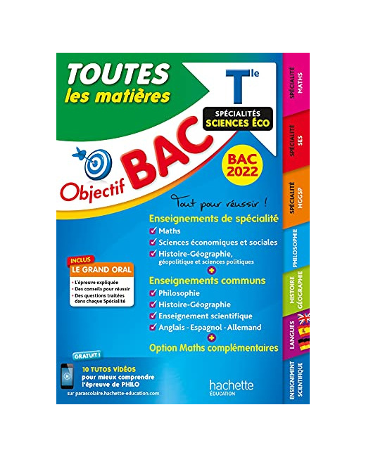 Objectif Bac Toutes les Matières Term Spécialités Sciences Eco BAC 2022
