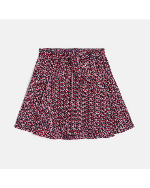 Jupe-short imprimée bleue fille