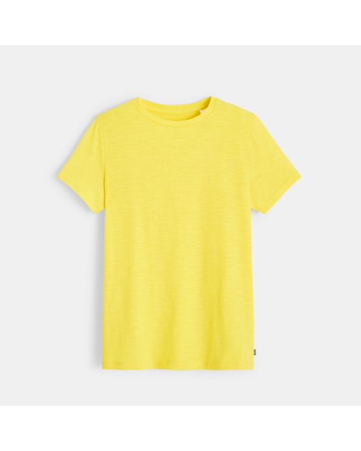 T-shirt basique jaune garçon