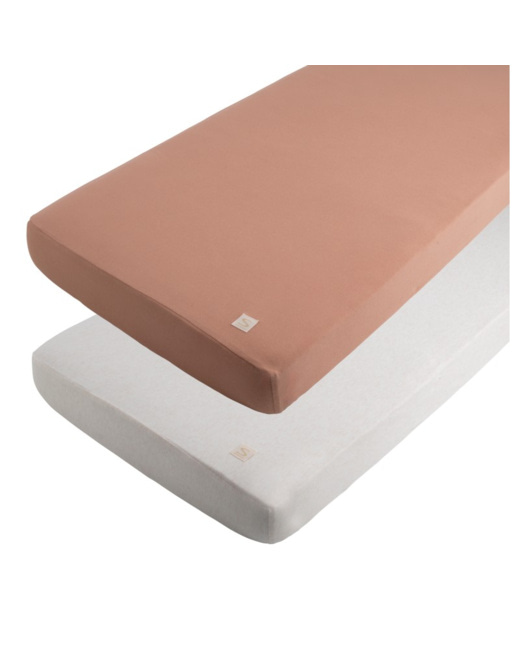 Lot 2 draps housse rectangulaires