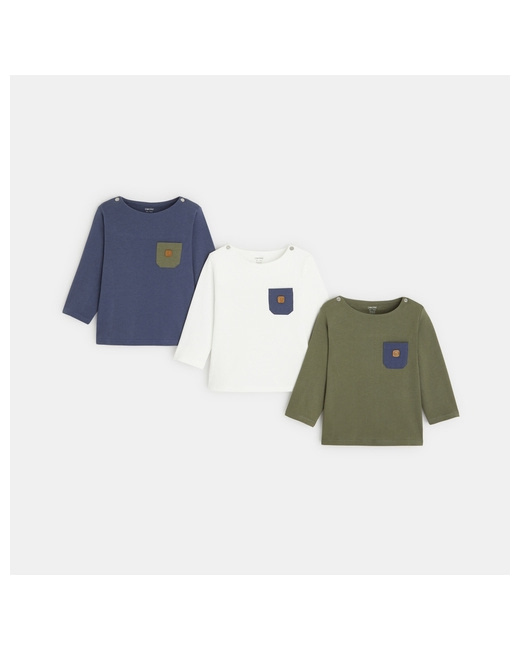 T-shirt maille uni (lot de 3)