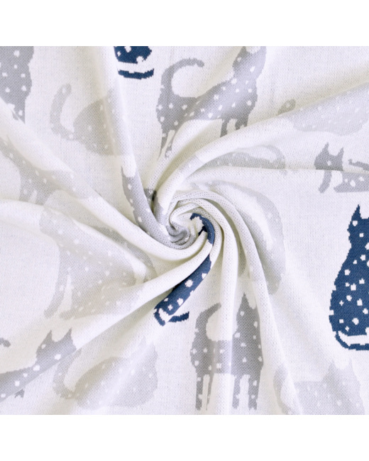 Couverture en coton bio, Chat