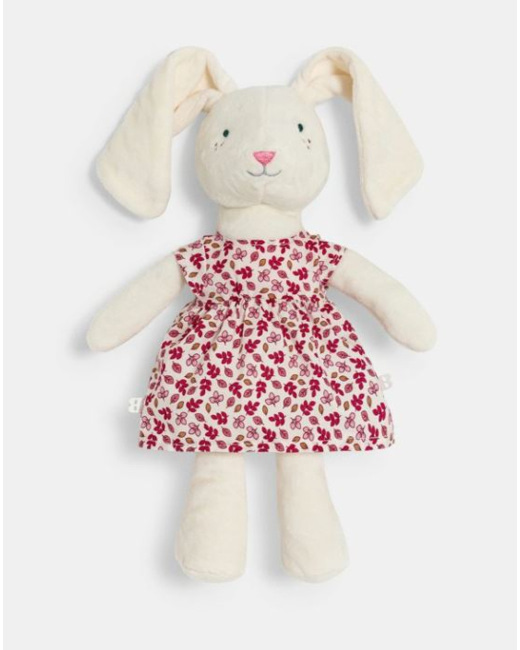 Doudou lapin velours bébé fille