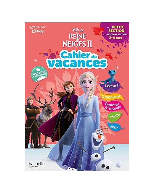 Disney - Reine des Neiges - De la Petite à la Moyenne Section - Cahier de vacances 2023