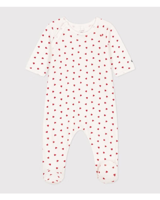 Pyjama bébé coeur en velours Marshmallow Terkuit