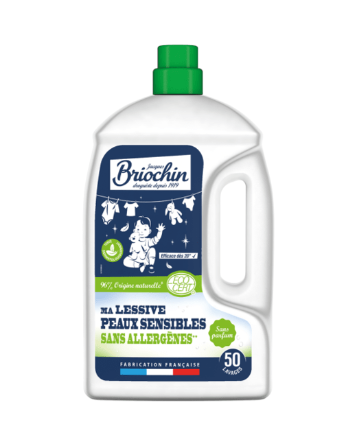 Lessive concentrée pour peaux sensibles
