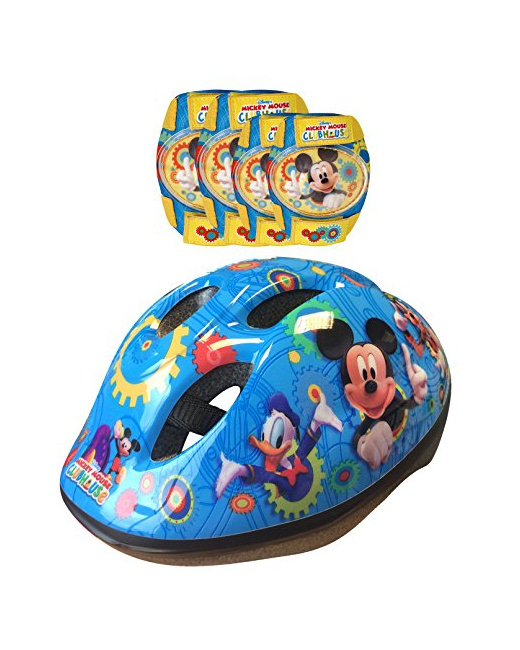 Casque, coudières et genouillères - Mickey