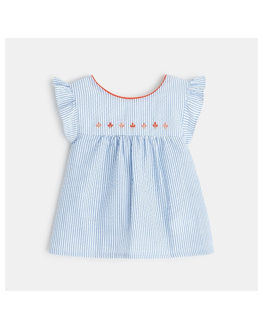 Blouse rayée style seersucker