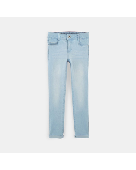 Jean skinny hyper stretch bleu fille
