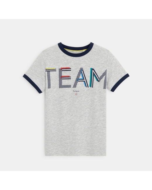 T-shirt des supporteurs gris garçon