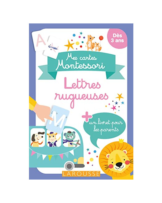 Mes cartes Montessori : Lettres rugueuses