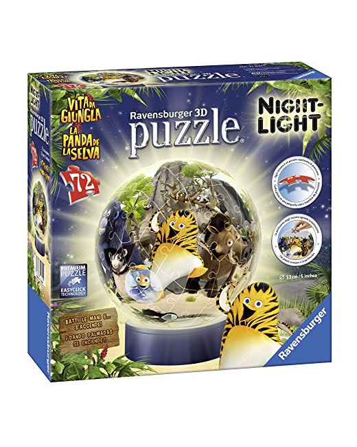 Puzzle 3D Lampe - Panda de la Jungle - 72 pièces