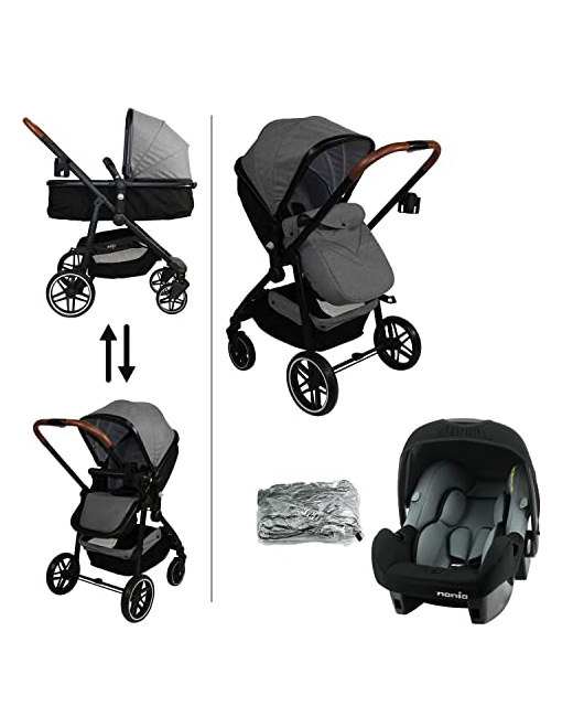 Poussette combinée 3 en 1 - ROMY - Siège auto BEONE