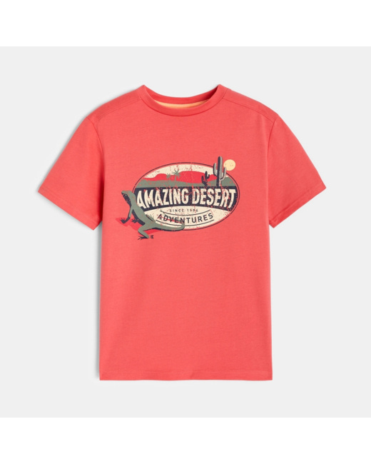 T-shirt à motif rose garçon