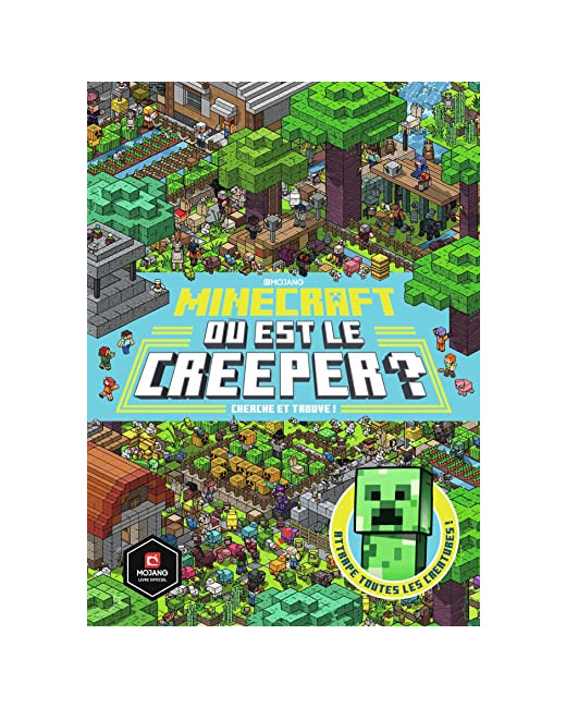 Livre Minecraft : Ou Est Le Creeper ? Cherche Et Trouve