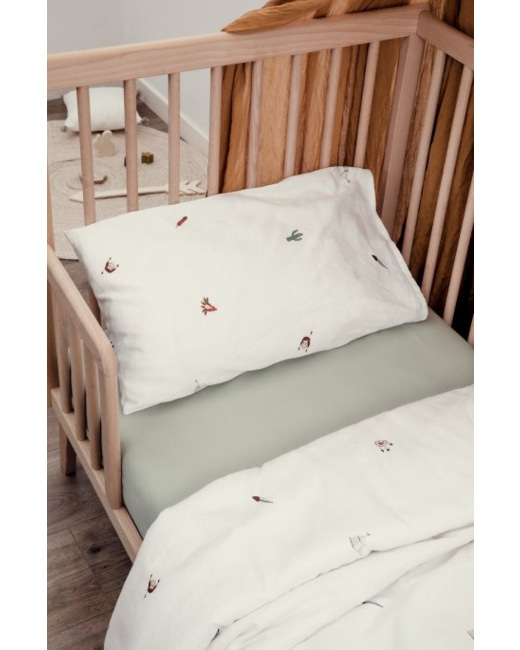 Taie d'oreiller coton bio Petite Plume