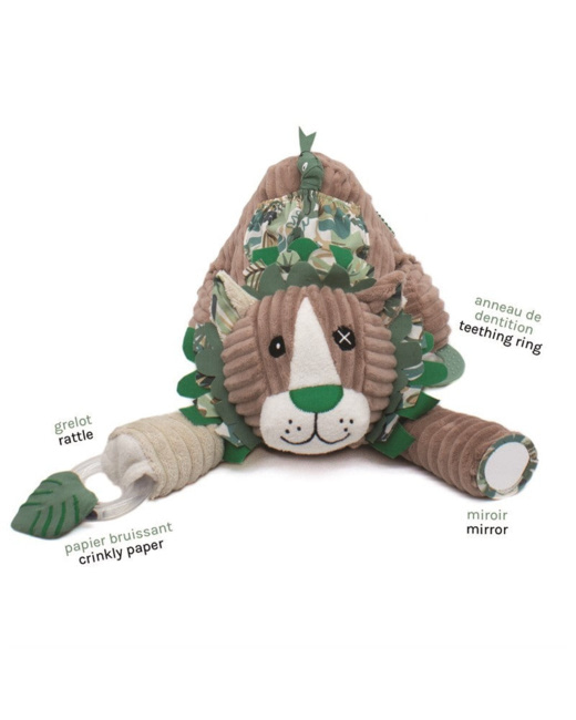 Peluche d'activités Jelekros le lion