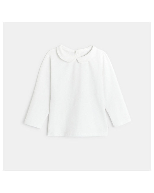T-shirt col claudine uni