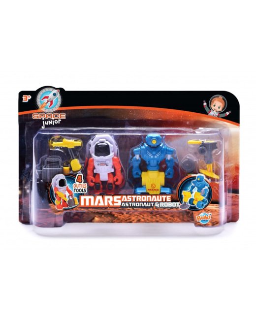 Mars - astronaute et robot