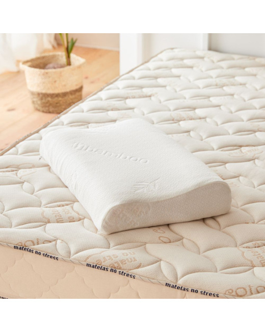 Oreiller ergnomique latex en fibres de bambou