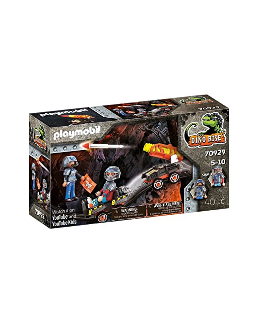 Playmobil Dino Rise - Véhicule de tir pour Dino Mine