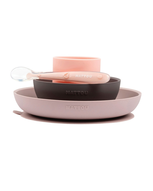 Coffret repas 4 pièces en silicone Les imparfaits