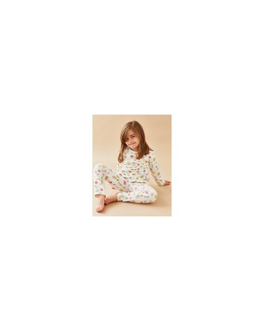 Pyjama 2 pièces fleuri en velours