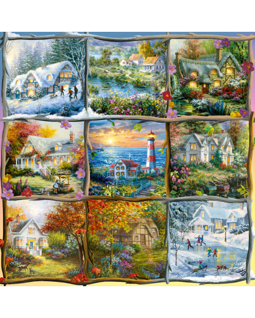 Puzzle Seasons Nine Patch