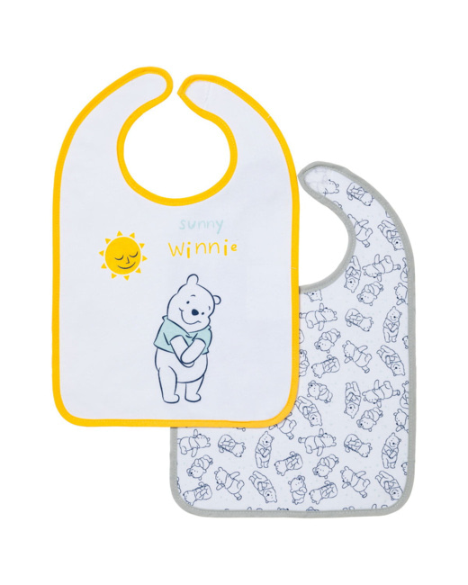 Lot de 2 bavoirs 1er âge Disney Winnie