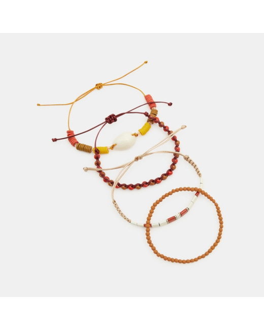 Bracelets fantaisie enfant (lot de 4) rouge fille