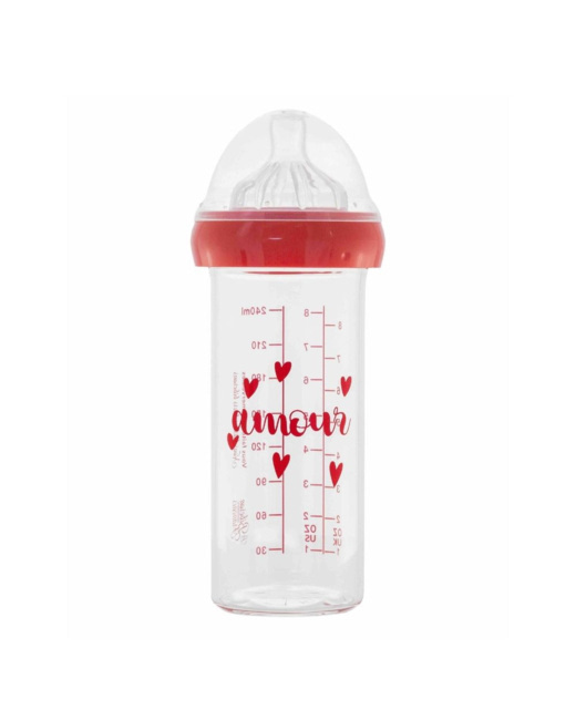 Biberon en verre 240 ml - Amour