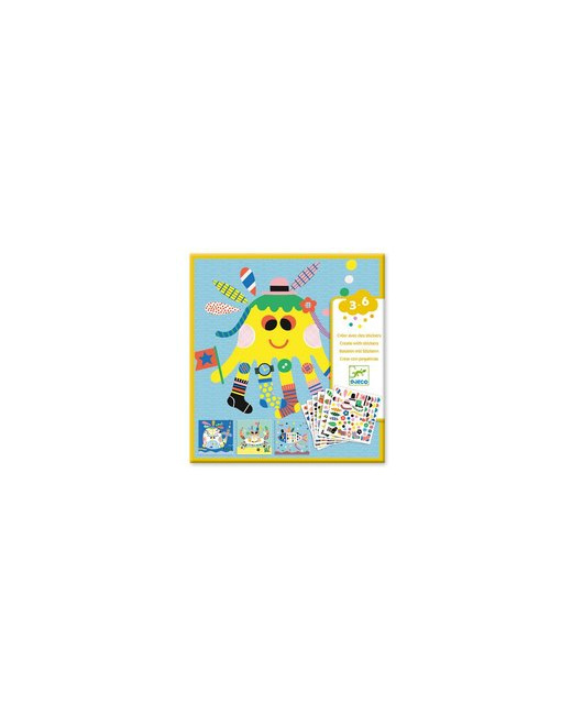 Jeu créatif Créer avec des stickers animaux marins