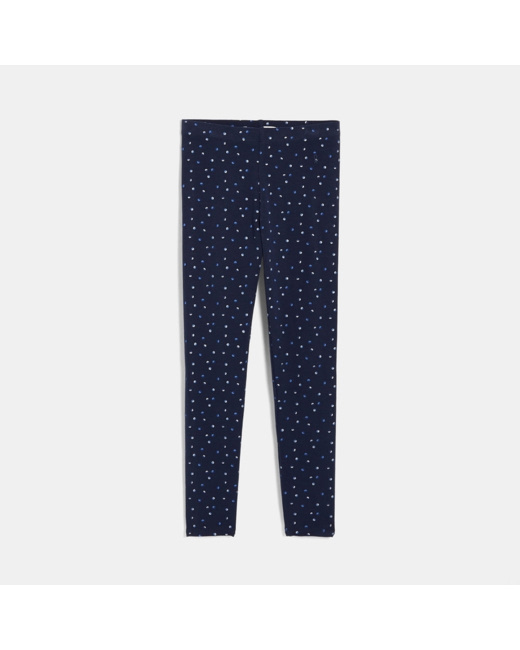 Leggings imprimés bleu fille