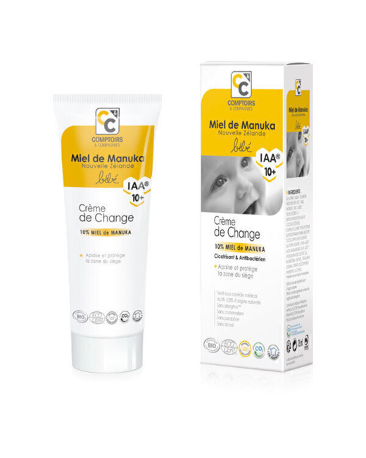 Crème de change bébé Bio 10% Miel de Manuka IAA 10+