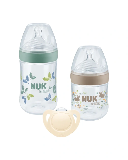 Coffret de biberons NUK For Nature Start Set avec fonction Temperature Control