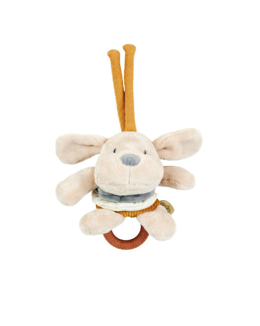 Peluche chien Vibrato avec anneau Charlie