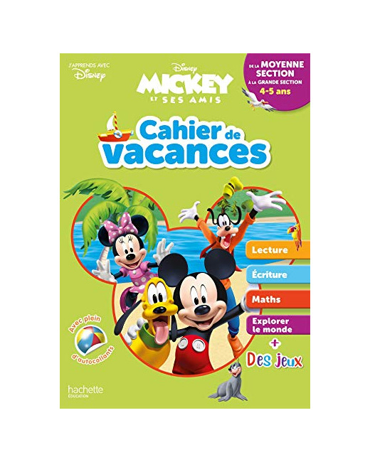 Disney - Mickey - De la Moyenne à la Grande Section - Cahier de vacances 2023