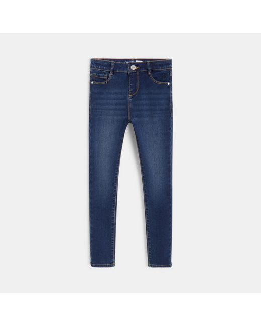 Jean skinny stretch 5 poches bleu fille